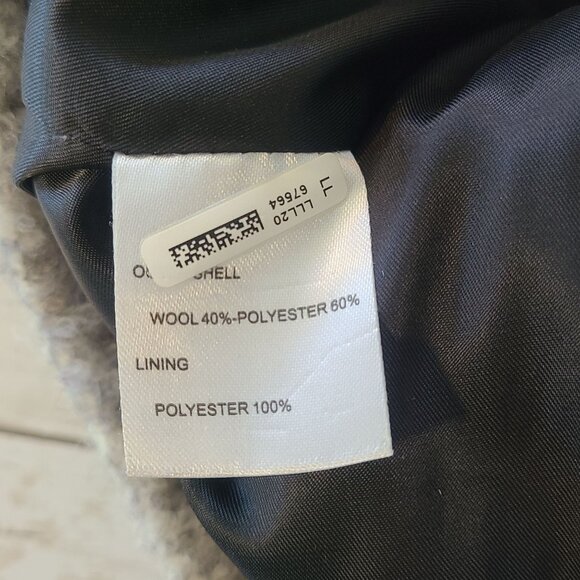 Cara Loren Gray Wool Blend Moto Jacket Asymmetrical Zipper Women Small Outerwear - Picture 8 of 10